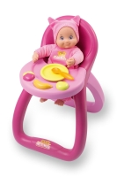 Jídelní židle MiniKiss Baby Smoby pro 27 cm panenku s potravi Jídelní židle MiniKiss Baby Smoby pro 27 cm panenku s potravi