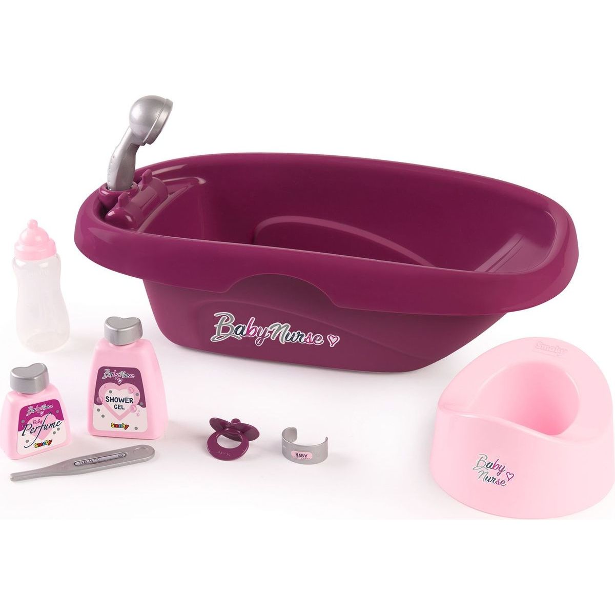 Vanička s nočníkem a kosmetikou Violette Baby Nurse Smoby Vanička s nočníkem a kosmetikou Violette Baby Nurse Smoby