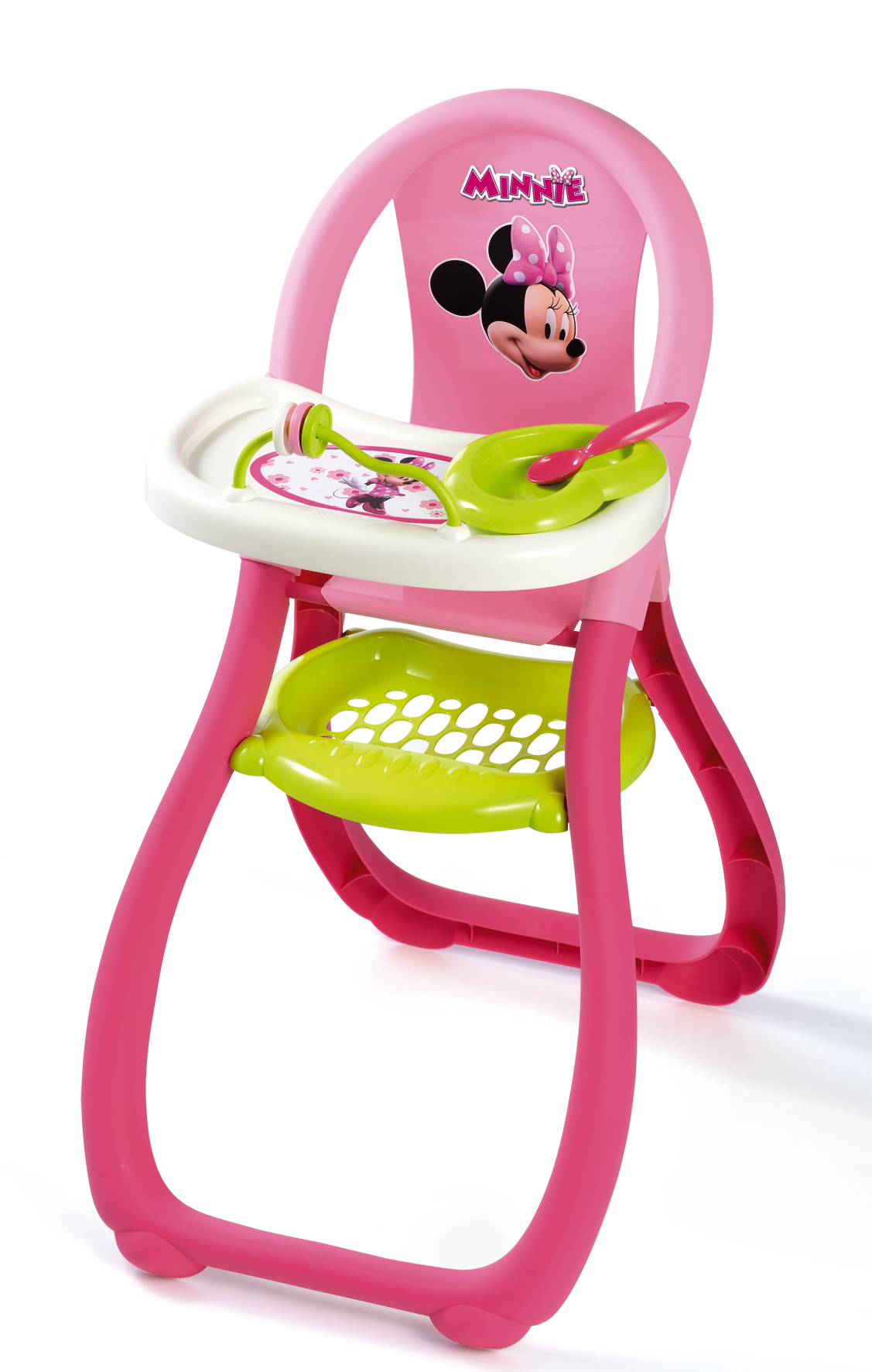Minnie jídelní židlička pro 42 cm panenky s 2 doplňkami