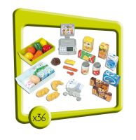 Smoby Supermarket zelenobílý s kasou,vozíkem+DÁREK