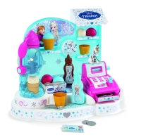 Frozen zmrzlinárna s koláčemi, pokladnou, dávkovačem zmrzli Frozen zmrzlinárna s koláčemi, pokladnou, dávkovačem zmrzli