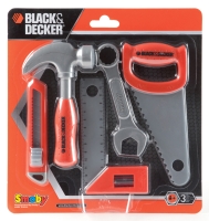 Pracovní nářadí pro děti Black&Decker Smoby 5 kusů SKLADEM Pracovní nářadí pro děti Black&Decker Smoby 5 kusů SKLADEM