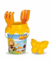 Pískový set Včelka Mája-kyblík,lopatka,hrabičky,sítko Pískový set Včelka Mája-kyblík,lopatka,hrabičky,sítko