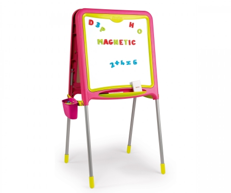 Magnetická školní tabule Smoby oboustranná s 80 doplňky růžová Magnetická školní tabule Smoby oboustranná s 80 doplňky růžová