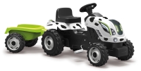 Traktor na šlapání Farmer XL kravička s přívěsem 141 cm d