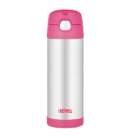 Thermos Dětská termoska s brčkem - růžová 470ml SKLADEM Thermos Dětská termoska s brčkem - růžová 470ml SKLADEM