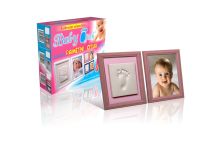 BABY OTISK - rámeček růžový - SKLADEM BABY OTISK - rámeček růžový - SKLADEM