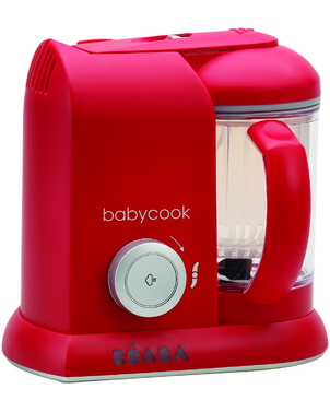 Beaba Parní vařič + mixér BABYCOOK SOLO červený