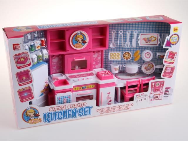 Kuchyňka pro panenky s doplňky - Kliknutím na obrázek zavřete