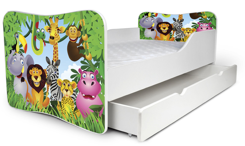 Dětská postel 140x70 cm-Madagaskar - SKLADEM - Kliknutím na obrázek zavřete