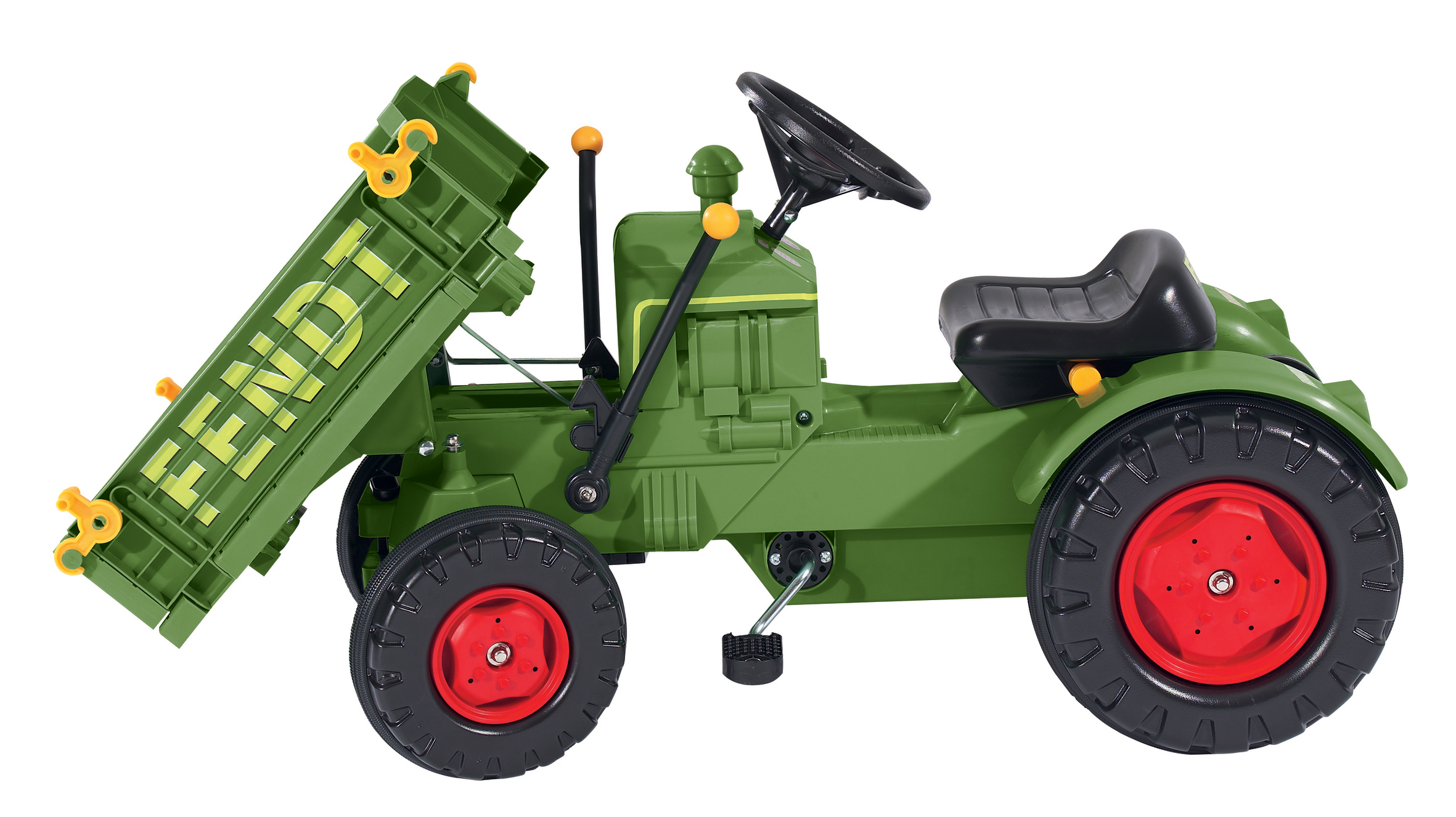 šlapací traktor Fendt s vyklápěčkou a klaksónem zelený - Kliknutím na obrázek zavřete