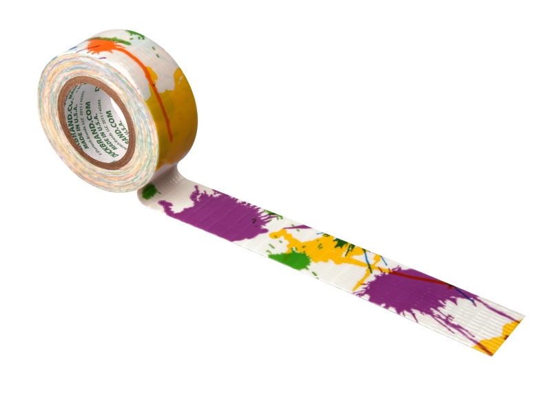 Páska Duck Tape® Duckling Paint Splatter - SKLADEM - Kliknutím na obrázek zavřete
