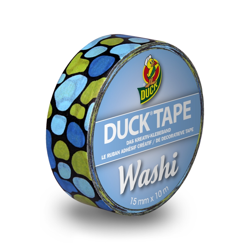 Washi páska Duck Tape® Aqua Cobbles - SKLADEM - Kliknutím na obrázek zavřete