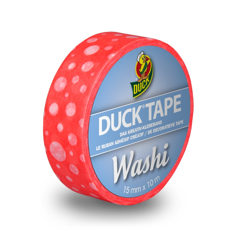Washi páska Duck Tape® Pink Dot - SKLADEM - Kliknutím na obrázek zavřete