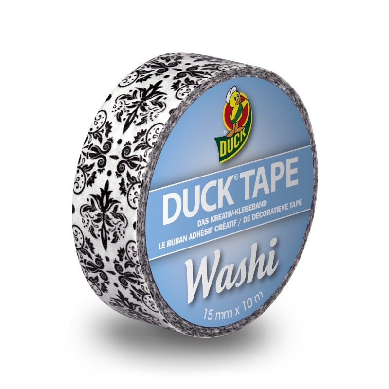 Washi páska Duck Tape® Black Ornament - SKLADEM - Kliknutím na obrázek zavřete