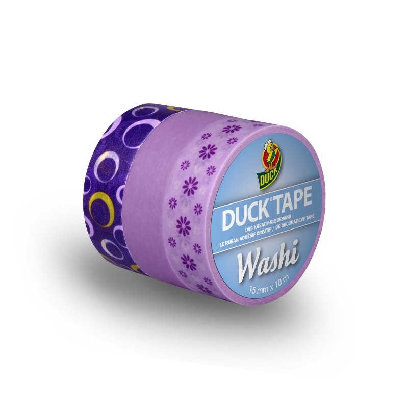 Washi páska Duck Tape® Purple Set - 3 ks v sadě - SKLADEM - Kliknutím na obrázek zavřete