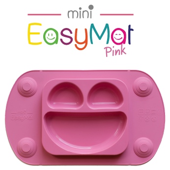 EasyMat®mini - silikonový krmící talíř - růžový - Kliknutím na obrázek zavřete