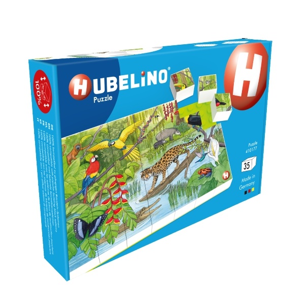 HUBELINO Puzzle-Zvířata v pralese - Kliknutím na obrázek zavřete