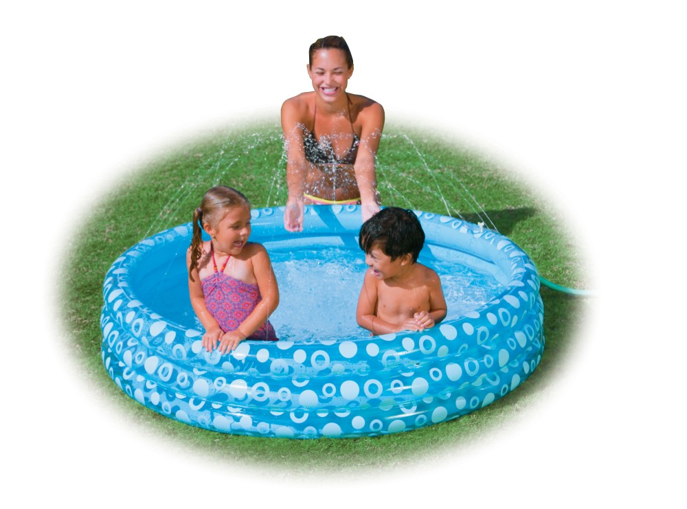 3-kruhový dětský bazén 147x33 cm s fontánkou - Kliknutím na obrázek zavřete