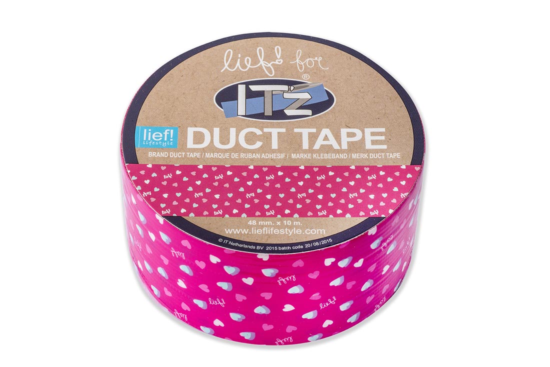 IT'z Duct Tape LIEF pink heart - 48 mm x 10 m -SKLADEM - Kliknutím na obrázek zavřete