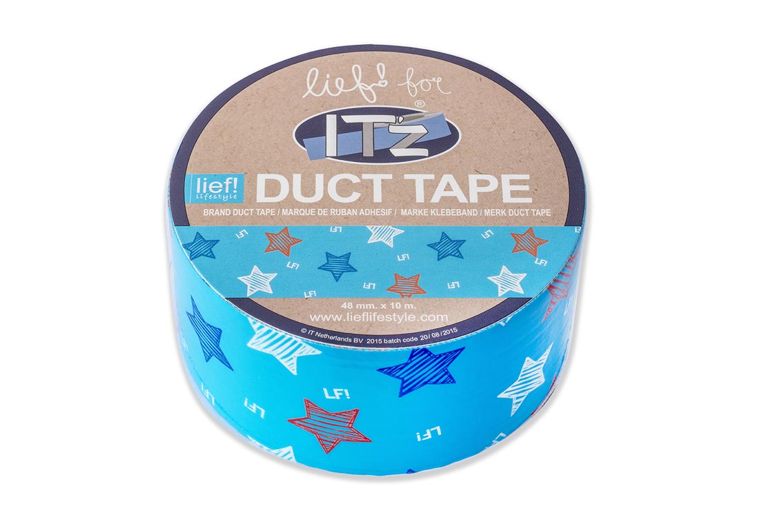 IT'z Duct Tape LIEF blue star - 48 mm x 10 m - SKLADEM - Kliknutím na obrázek zavřete