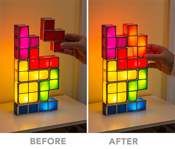 Tetris light LED Stolní lampa - Kliknutím na obrázek zavřete