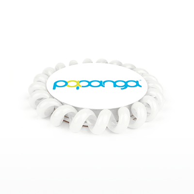 Papanga®-originální gumička do vlasů-velká-bílá-SKLADEM - Kliknutím na obrázek zavřete