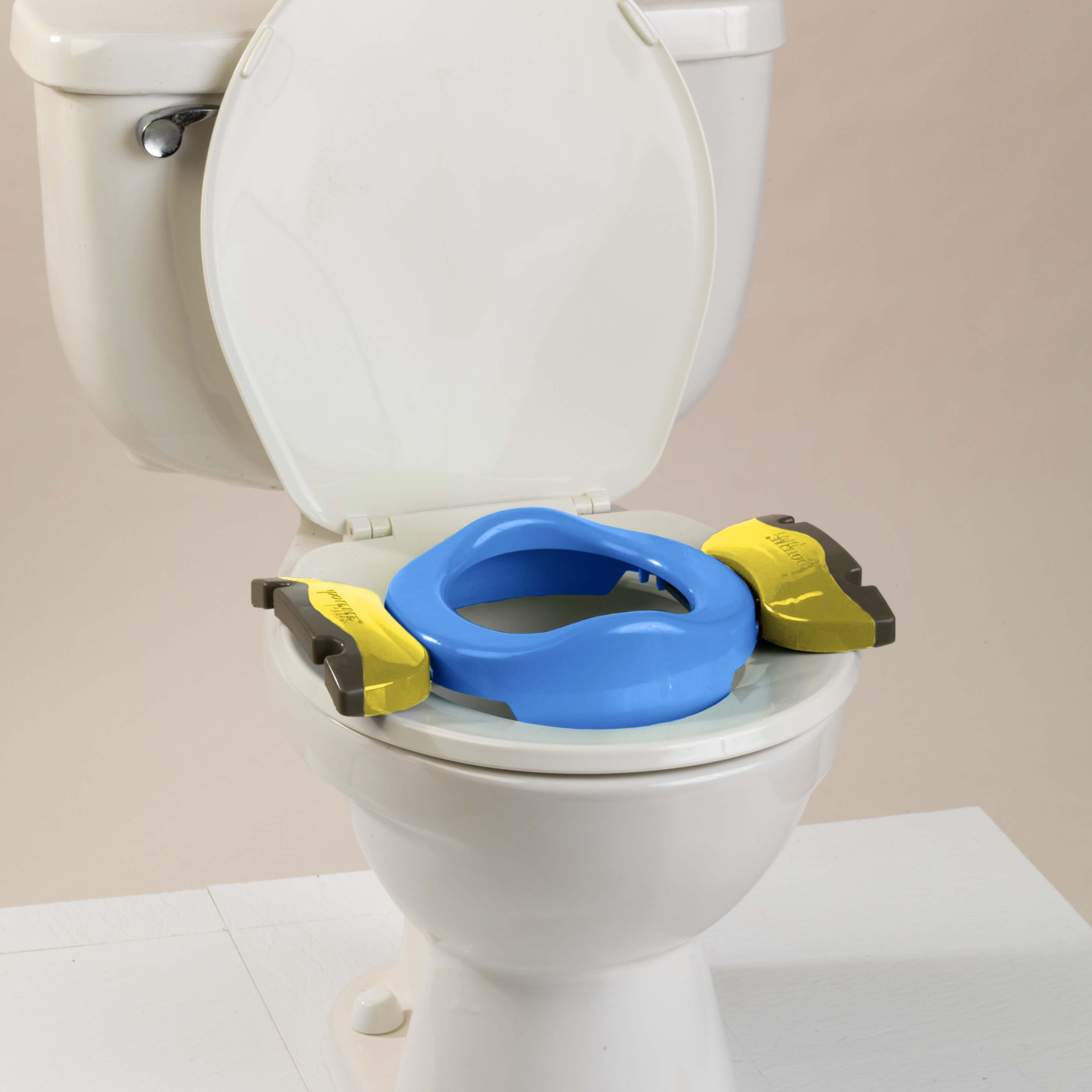 POTETTE PLUS® 2v1-cestovní nočník/redukce na WC-modrý/žlutý - Kliknutím na obrázek zavřete