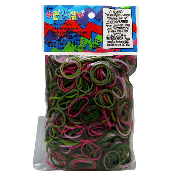 Rainbow Loom® Original-gumičky-600ks-holky maskáč mixSKLADEM - Kliknutím na obrázek zavřete