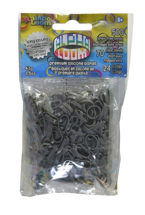 Rainbow Loom® Original- Alpha gumičky-570ks- šedá - Kliknutím na obrázek zavřete