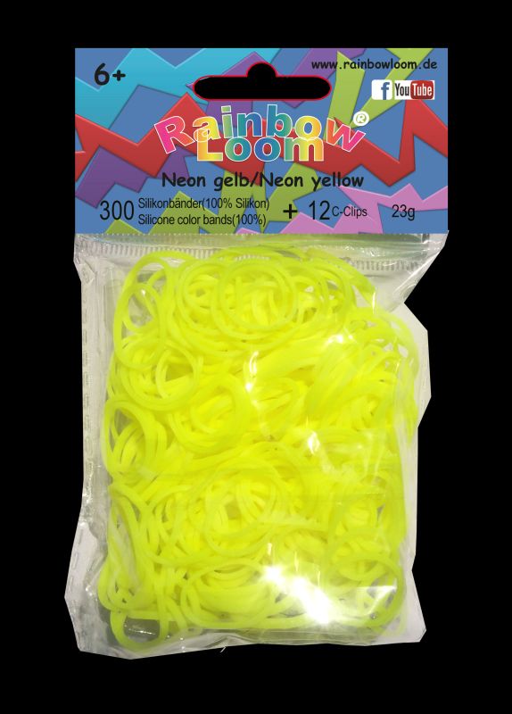 Rainbow Loom® Original-gumičky-300ks-neon žlutá - SKLADEM - Kliknutím na obrázek zavřete