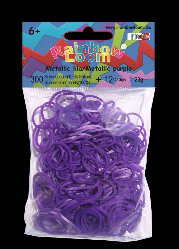 Rainbow Loom® Original-gumičky-300ks-fialová metalízaSKLADEM - Kliknutím na obrázek zavřete