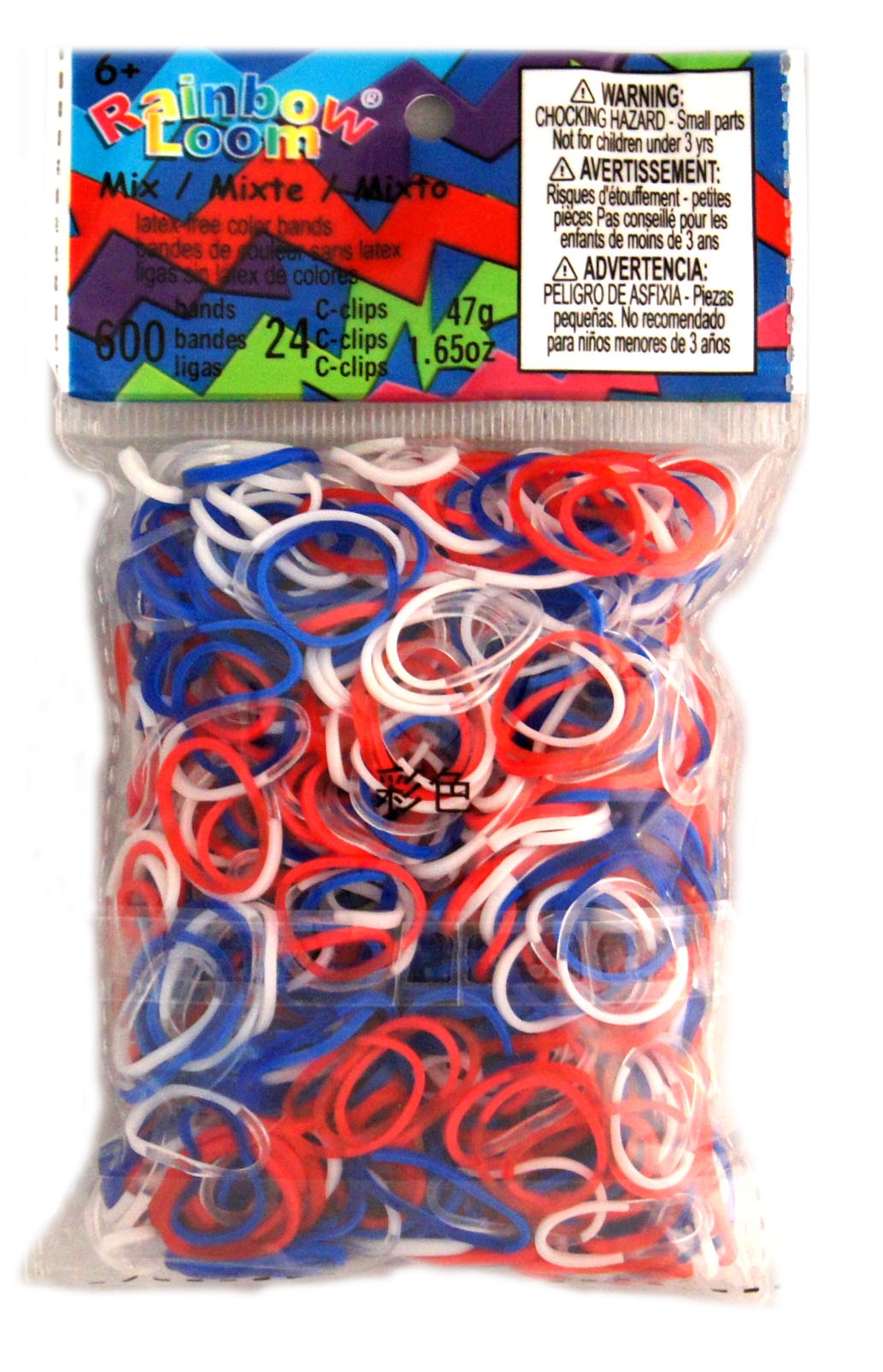 Rainbow Loom® Original-gumičky-600ks-trikolóra mix SKLADEM - Kliknutím na obrázek zavřete