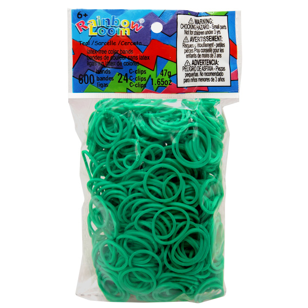 Rainbow Loom® Original-gumičky-600ks-modrozelenáSKLADEM - Kliknutím na obrázek zavřete
