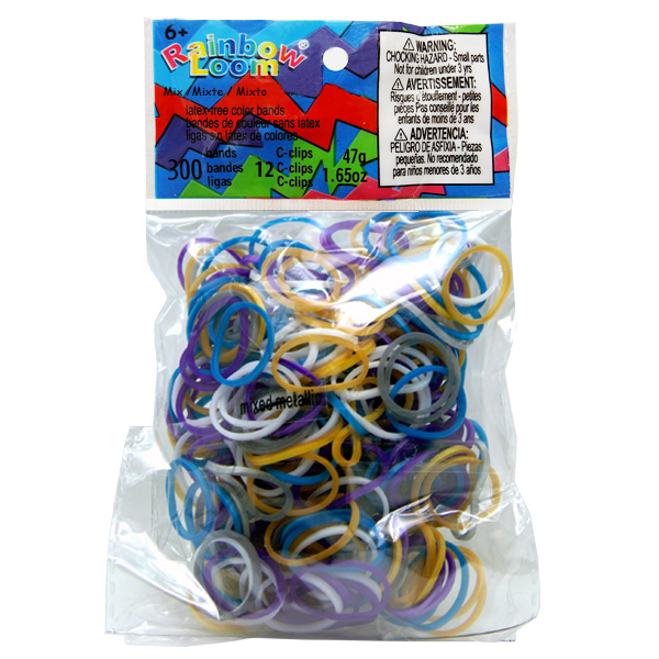 Rainbow Loom® Original-gumičky-300ks-metalický mix-SKLADEM - Kliknutím na obrázek zavřete