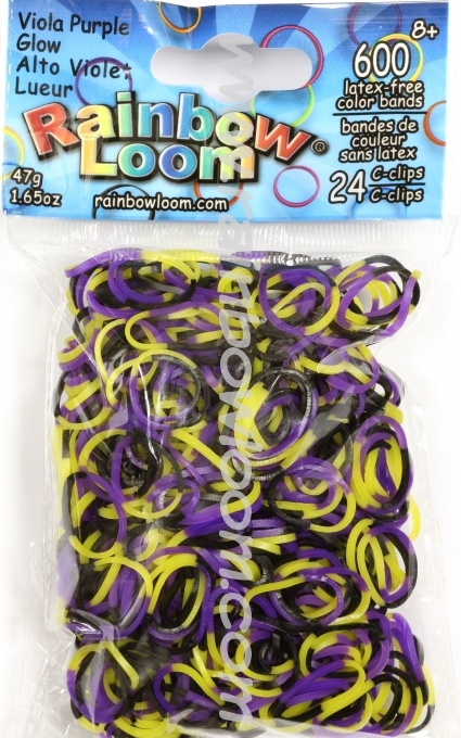 Rainbow Loom® Original-gumičky-600ks-nachová fialová svítíSKLADE - Kliknutím na obrázek zavřete