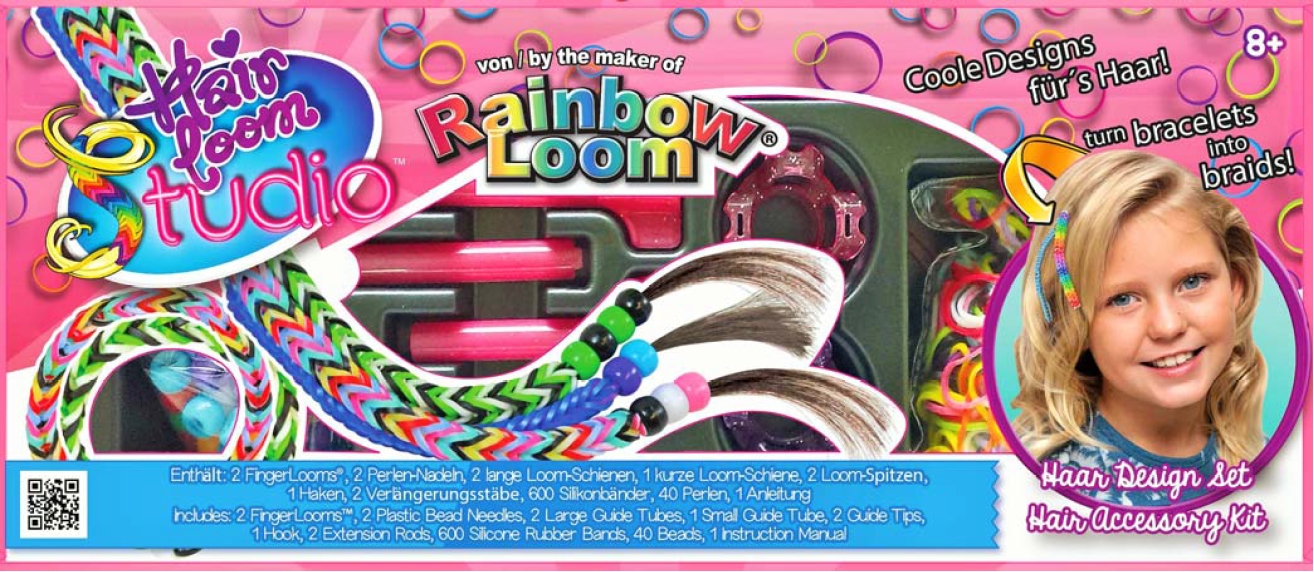 Rainbow Loom® Hair Loom Studio - SKLADEM - Kliknutím na obrázek zavřete