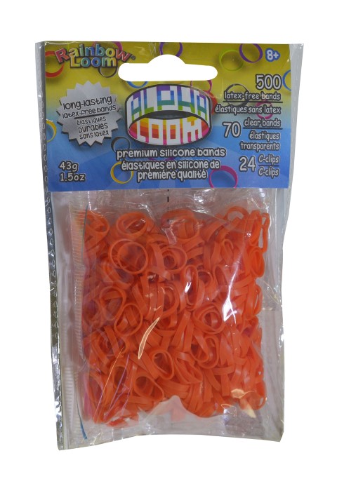 Rainbow Loom® Original- Alpha gumičky-570ks-oranžová - Kliknutím na obrázek zavřete