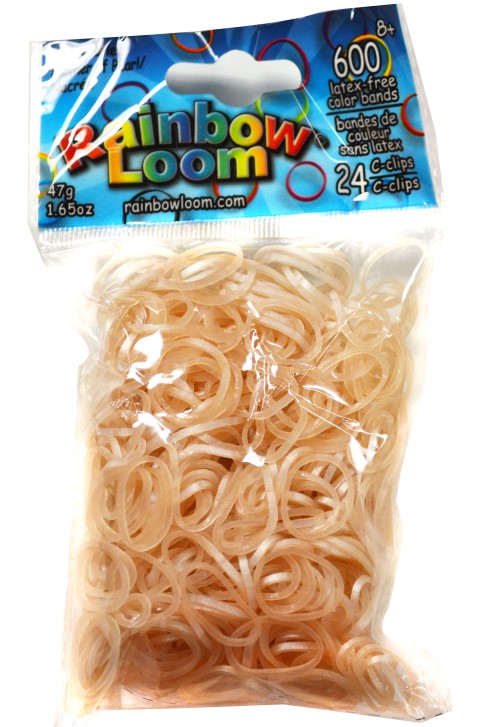 Rainbow Loom® Original-gumičky-600ks-Mother of Pearl - Kliknutím na obrázek zavřete