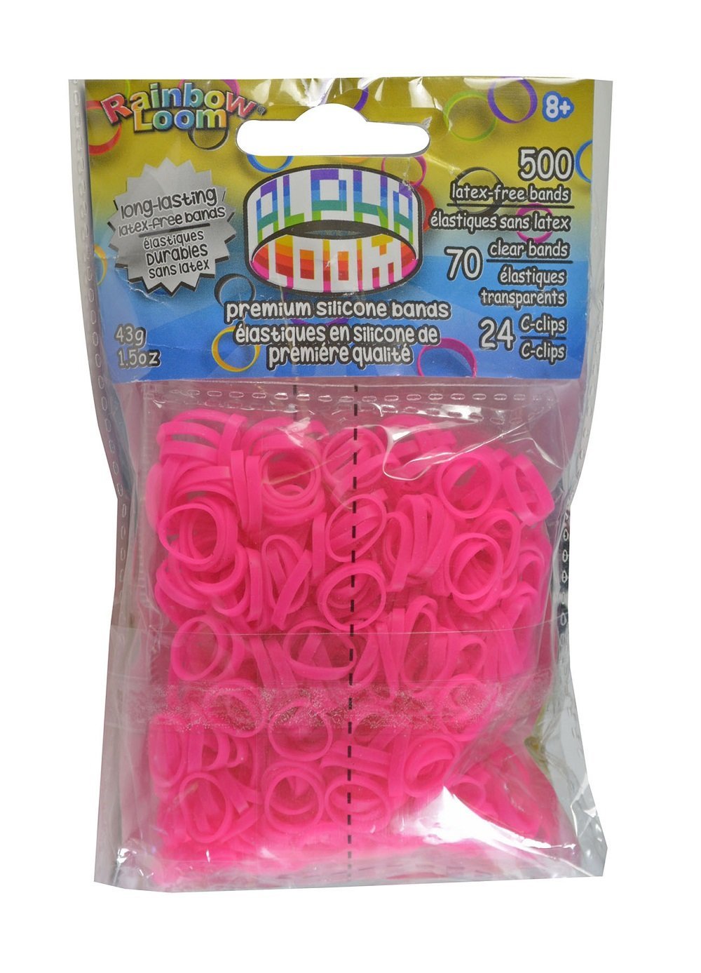 Rainbow Loom® Original- Alpha gumičky-570ks- růžová - Kliknutím na obrázek zavřete