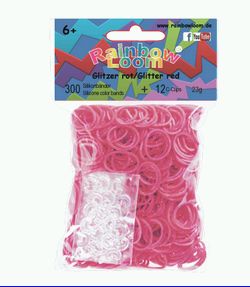 Rainbow Loom® Original-gumičky-300ks-třpytivá červenáSKLAD - Kliknutím na obrázek zavřete