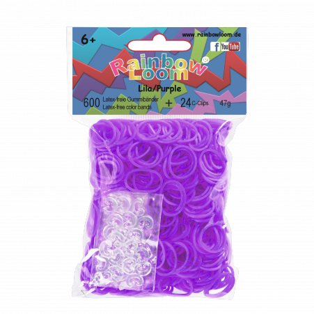 Rainbow Loom® Original-gumičky-600ks- fialová-SKLADEM - Kliknutím na obrázek zavřete