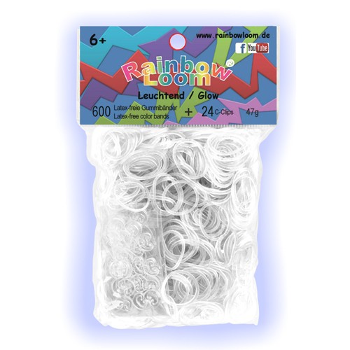 Rainbow Loom® Original-gumičky-600ks-svítící SKLADEM - Kliknutím na obrázek zavřete