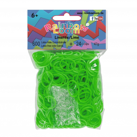 Rainbow Loom® Original-gumičky-600ks-transp.limet.zelenáSKLAD - Kliknutím na obrázek zavřete