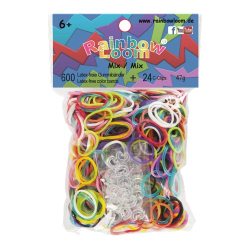 Rainbow Loom® Original-gumičky-600ks-mix barev-SKLADEM - Kliknutím na obrázek zavřete