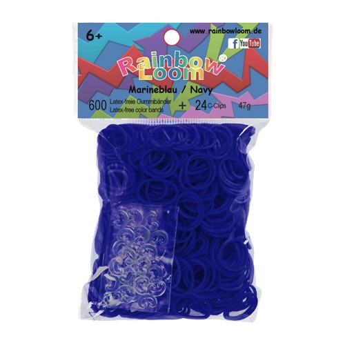 Rainbow Loom® Original-gumičky-600ks-tm. modrá SKLADEM - Kliknutím na obrázek zavřete