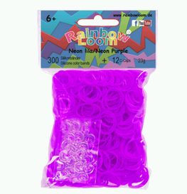 Rainbow Loom® Original-gumičky-300ks-neon lila-SKLADEM - Kliknutím na obrázek zavřete