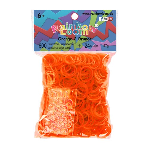 Rainbow Loom® Original-gumičky-600ks-oranžová - SKLADEM - Kliknutím na obrázek zavřete