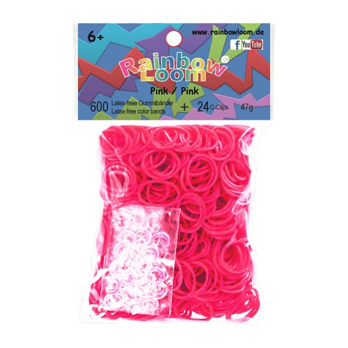 Rainbow Loom® Original-gumičky-600ks-růžová-SKLADEM - Kliknutím na obrázek zavřete