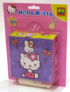 Hello Kitty-kostky 9 ks - Kliknutím na obrázek zavřete